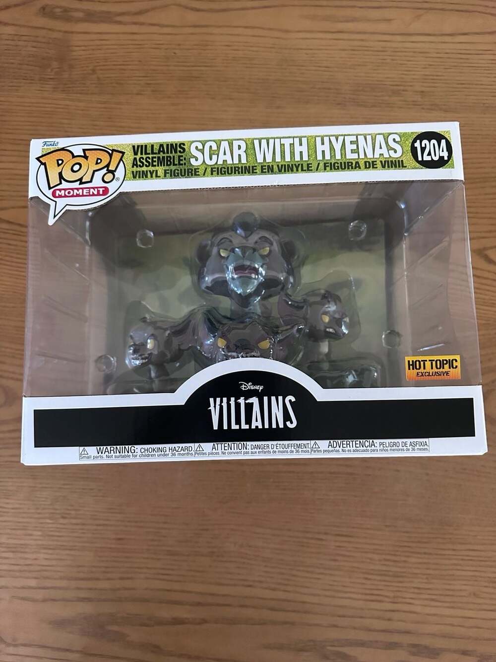 Funko Pop! Disney Villains Scar With Hyenas 1204 Hot Topic Exclusive